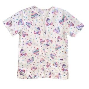 Srcub Snap Button-Down Top Size: S/M
